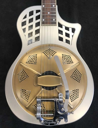 The Dobrato Resophonic Guitar Brass Body The Dobrato Resophonic Guitar Brass Body